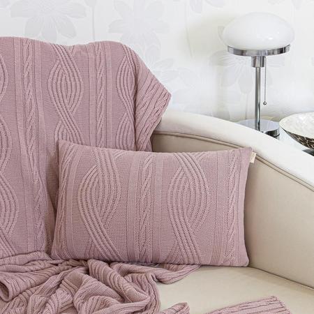 Imagem de Capa Almofada Decoração 50X30 C/Zíper Tricot Pequim Rose