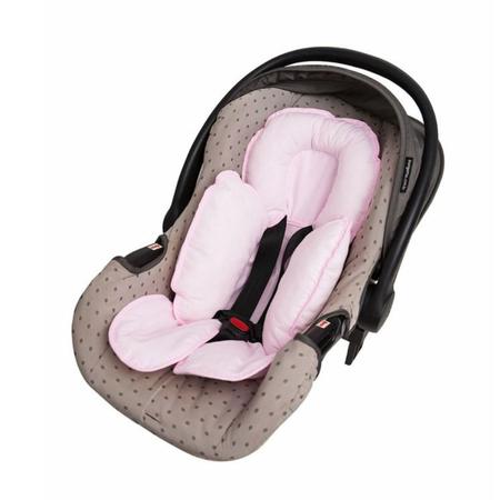 Imagem de Capa anatomica carrinho e bebe conforto pescoço rosa