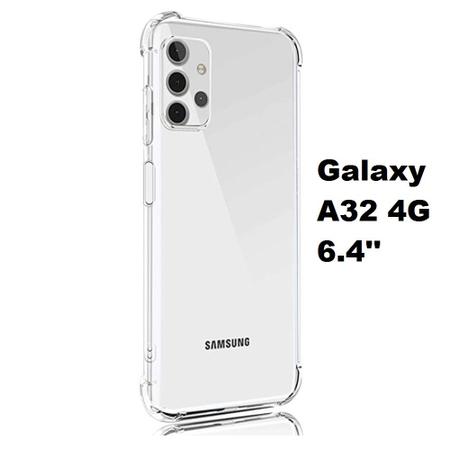 Imagem de Capa Anti Impacto Transparente com Bordas Reforçadas para Samsung Galaxy A32 4G 6.4