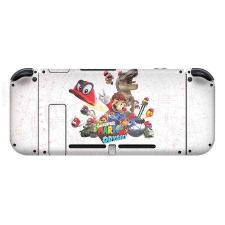 Imagem de Capa Anti Poeira e Skin Compatível Nintendo Switch - Super Mario Odyssey
