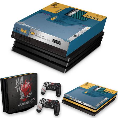 Imagem de Capa Anti Poeira e Skin Compatível PS4 Pro - Cyberpunk 2077 Bundle