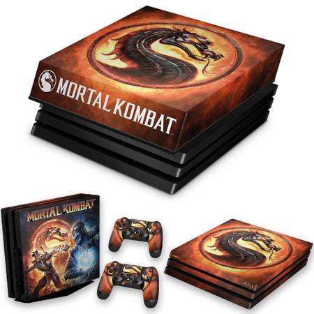 Imagem de Capa Anti Poeira e Skin Compatível PS4 Pro - Mortal Kombat