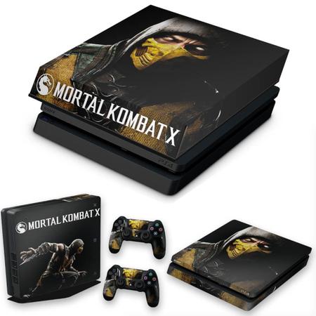 Imagem de Capa Anti Poeira e Skin Compatível PS4 Slim - Mortal Kombat X