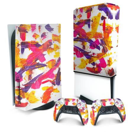 KIT PS5 Capa Anti Poeira e Skin - Brasil - Pop Arte Skins