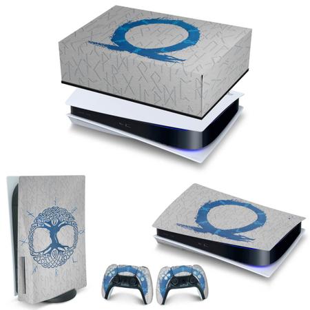 Skin Ps5 God Of War Ragnarok Adesivo Versão Disco ou Digital