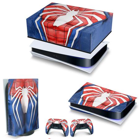 Imagem de Capa Anti Poeira e Skin Compatível PS5 Horizontal - Spider-Man Homem Aranha 2