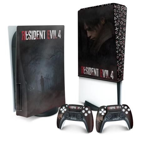 Imagem de Capa Anti Poeira e Skin Compatível PS5 - Resident Evil 4 Remake