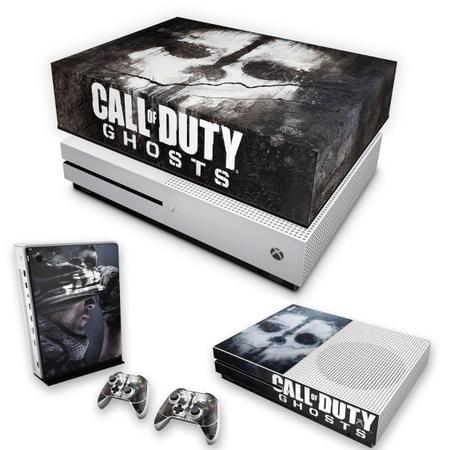 Imagem de Capa Anti Poeira e Skin Compatível Xbox One S Slim - Call Of Duty Ghosts