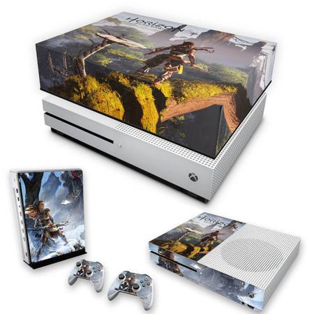 Capa Anti Poeira e Skin Compatível Xbox One S Slim - Horizon Zero