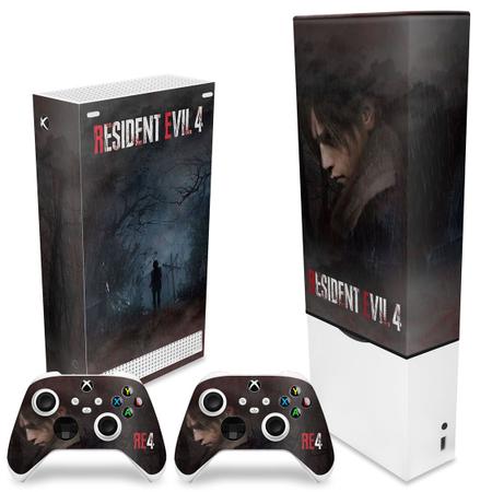 KIT Xbox Series X Capa Anti Poeira e Skin - Resident Evil 4 Remake