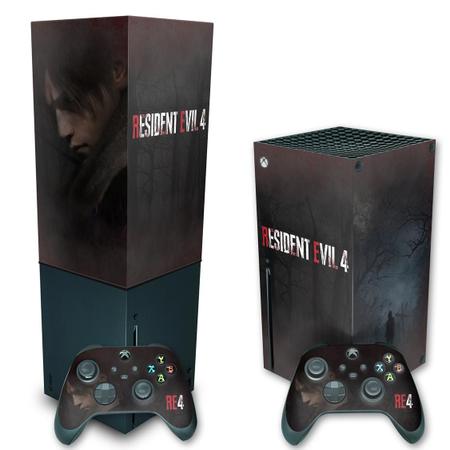 Capa Anti Poeira e Skin Xbox One X - Resident Evil 4 Remake em