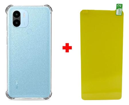 Capa Anti Shock Impacto+ Pelicula De Gel Para Redmi A1+ Plus - Mustang Imagem de Capa Anti Shock Impacto+ Pelicula De Gel Para Redmi A1+ Plus