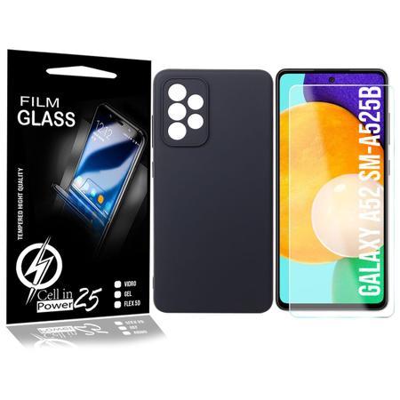 Imagem de Capa Aveludada Premium compatível Galaxy A52 5G A526 + Película Vidro 9h - Cell In Power25