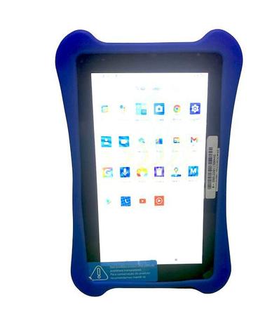 Imagem de Capa Azul Case Emborrachado Tablet 7 Polegada M7s Multilaser Anti Impacto