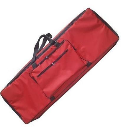 Capa Bag Para Piano Korg Sp170 Nylon Master Luxo Vermelho - N/A Imagem de Capa Bag Para Piano Korg Sp170 Nylon Master Luxo Vermelho