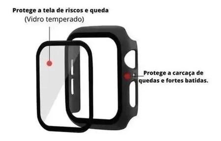 Imagem de Capa Bumper Película De Vidro Compativel Apple Watch 4 40mm