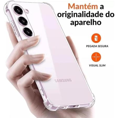 Imagem de Capa Capinha Anti Impacto + Pelicula Vidro 3d para Samsung Galaxy S24 Plus 6.7"