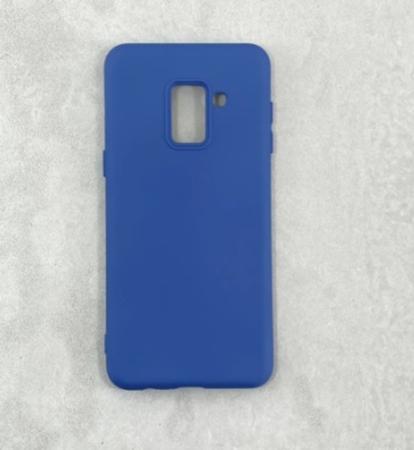 Imagem de Capa Capinha Case A8 (2018) da Samsung Galaxy Silicone Aveludado Proteção de Câmera Colorida