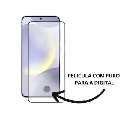 Imagem de Capa Capinha Case Anti impacto E Pelicula Vidro 3D 9D Compativel  S23 Fe Proteção Tela Celular