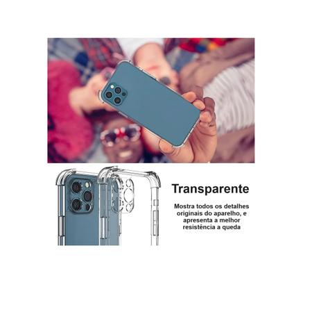 Imagem de Capa Capinha Case Anti Impacto Transparente Compativel iPhone 15 Pro Max