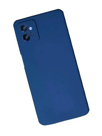 Imagem de Capa Capinha Case Aveludada + Pelicula de vidro 3D para Moto G14 Cor Azul