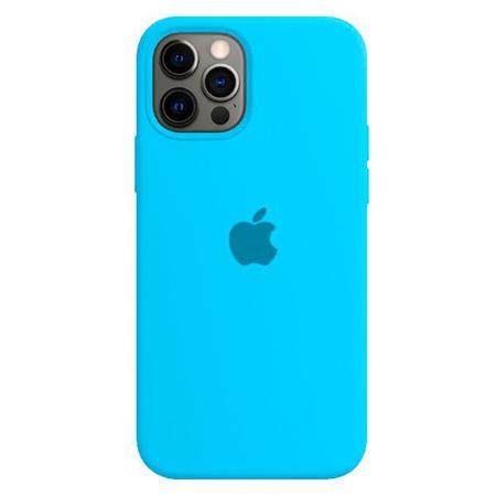 Capa premium silicone iPhone 12 Pro Max azul marinho.