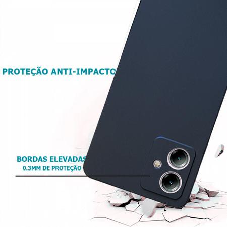 Imagem de Capa Capinha Case Compativel Com Motorola Moto G54 + Pelicula Hidrogel