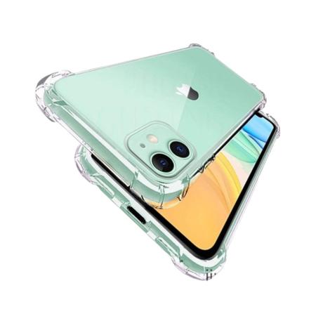 Imagem de Capa Capinha Case Protege Câmera Para iPhone 11 Tela 6.1 Anti Impacto Transparente TPU Silicone