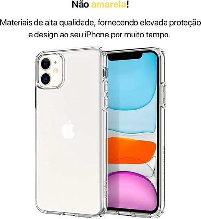 Imagem de Capa Capinha Clear Case Space Rígida Anti Amarelamento Resistente Para iPhone 11