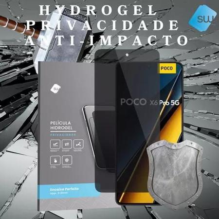 Imagem de Capa Capinha Compatível com Poco X6 Pro + Pelicula Privacidade Hydrogel