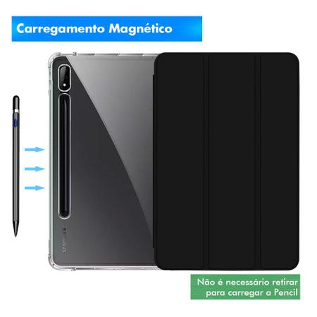 Imagem de Capa Capinha Galaxy TAB S7 Plus T970 T976 12.4 Smart Case Suporte Caneta Antiqueda + Pelicula HPrime