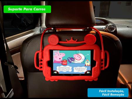 Imagem de Capa Capinha Infantil Tablet 8 Polegadas Universal Kids Alça Com Suporte Veicular Para Todas Marcas