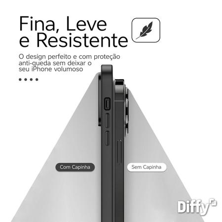 Imagem de Capa Capinha Magnética para iPhone 12 até 14 Fosca Premium Carbon Diffy