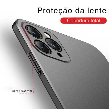 Imagem de Capa Capinha Para iPhone 16 Plus Acrílica Fosca Ultra Fina