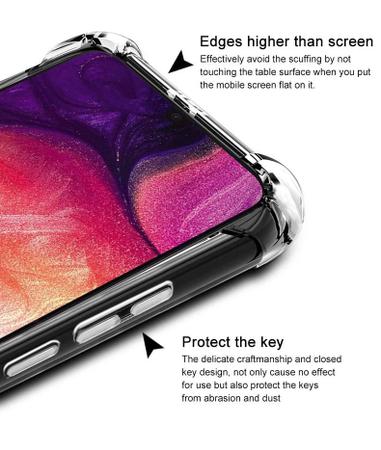 Imagem de Capa Capinha Para Samsung Galaxy S23 Ultra 5G 6.8 Case Transparente Com Bordas Anti Impacto