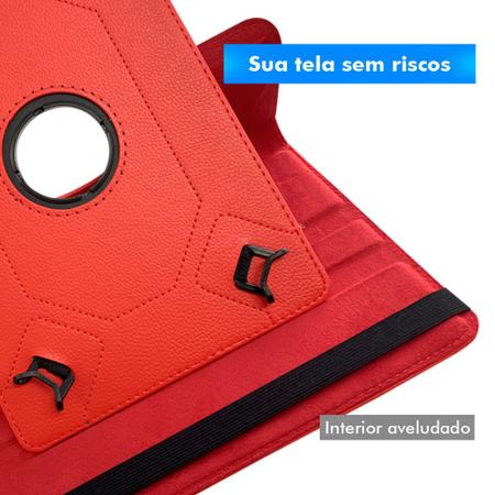 Imagem de Capa Capinha Tablet Multilaser M9 3G Tela de 9 Polegadas Couro Giratória Inclinável Premium