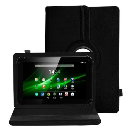 Imagem de Capa Capinha Tablet Multilaser M9 3G Tela de 9 Polegadas Couro Giratória Inclinável Premium