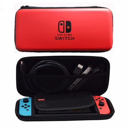 Imagem de Capa Case Bag Rígida Transporte Estojo De Viagem Para Nintendo Switch Console + Película Switch Vidro