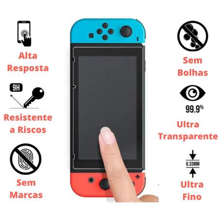 Imagem de Capa Case Bag Rígida Transporte Estojo De Viagem Para Nintendo Switch Console + Película Switch Vidro