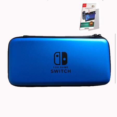 Imagem de Capa Case Bag Rígida Transporte Estojo De Viagem Para Nintendo Switch Console + Película Switch Vidro