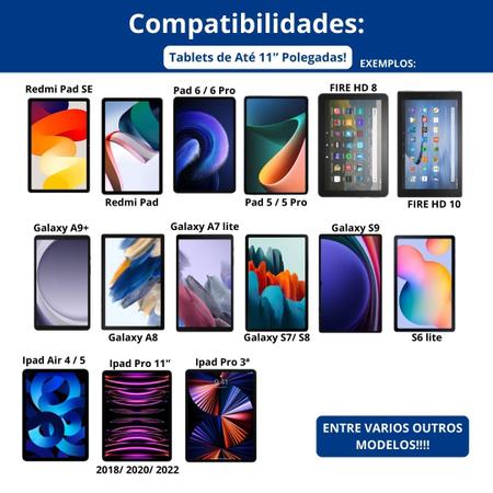 Imagem de Capa Case Bolsa Bag para Galaxy Tab S6 S7 S8 S9 11 Polegadas