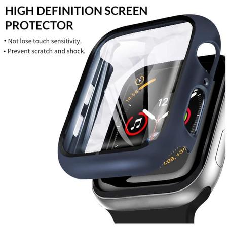 Capa Case Bumper 2in1 C Vidro Para Apple Watch Series 9 45mm