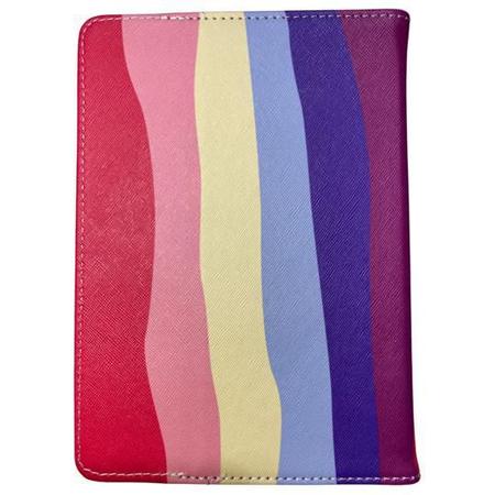 Imagem de Capa Case Capinha Suporte com Fecho Estampado Colorido Arco-íris LGBT Tablet 7 polegadas universal
