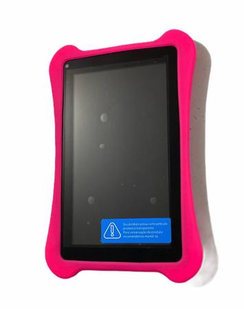 Imagem de Capa Case de Silicone Emborrachada p/ Tablet M7s M7s Lite + Caneta Suporte Touch + Película Vidro