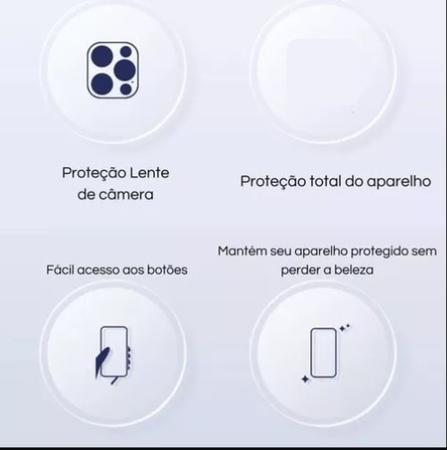 Imagem de Capa Case De Vidro Luxo Compatível com iPhone 11 12 13 14 Plus Pro Max