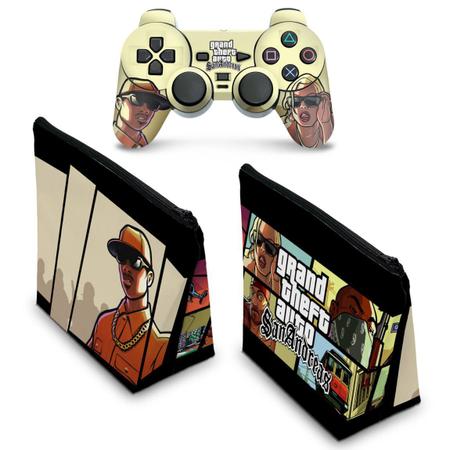 Skin Compatível PS2 Slim Adesivo - GTA San Andreas - Pop Arte