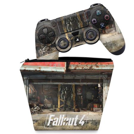Imagem de Capa Case e Skin Compatível PS4 Controle - Fallout 4