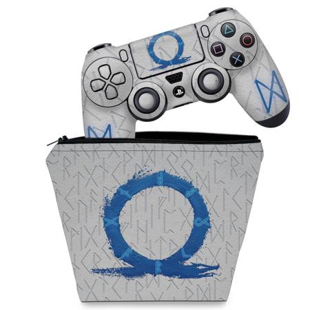 Capa Case e Skin Compatível PS5 Controle - God Of War Ragnarok