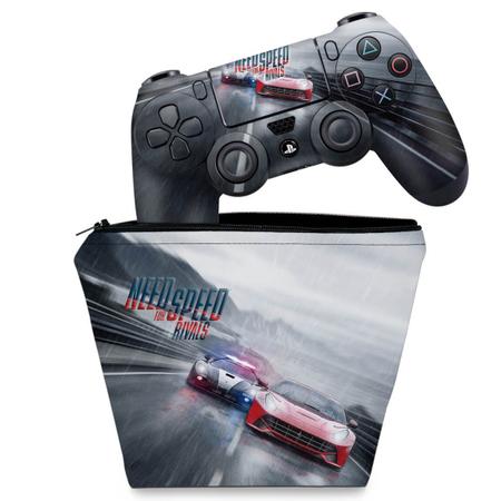 Imagem de Capa Case e Skin Compatível PS4 Controle - Need for Speed Rivals