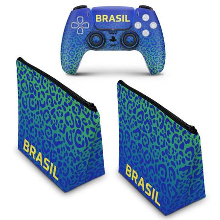 Capa PS5 Controle Case - Brasil - Pop Arte Skins
